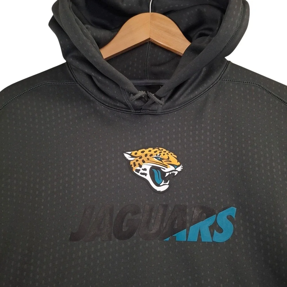 Nike Jacksonville Jaguars Hoodie Mens Large Charcoal Gray Therma-FIT Pullover